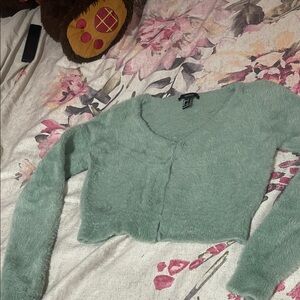 Forever 21 Soft Green Cardigan
